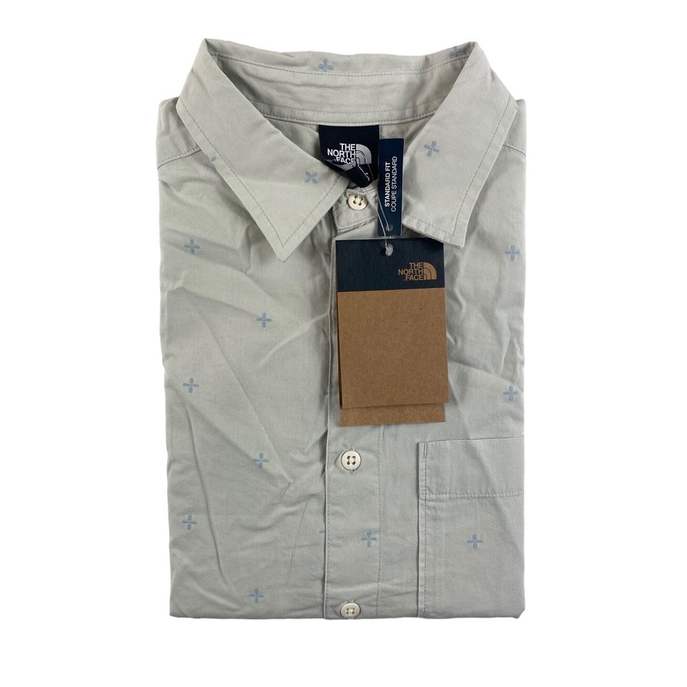 The North Face Baytrail Jacq Mens Short Sleeve Button Front Shirt Small NWT